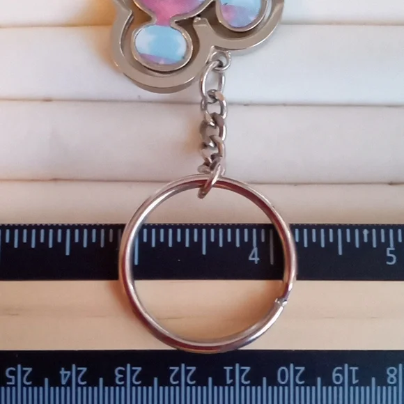 DISNEY AMERICAN PRIDE MICKEY HEAD KEY RING - Picture 6 of 9
